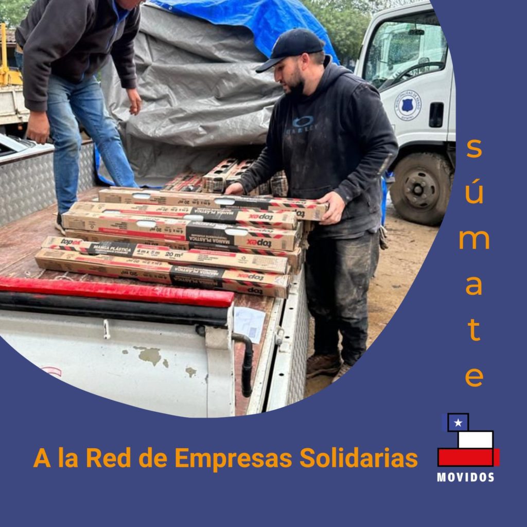 Como red de apoyo en la emergencia: Movidos x Chile va en apoyo de personas y hogares damnificados por el sistema frontal