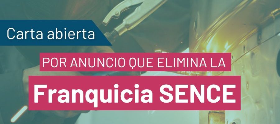 Carta abierta por término de franquicia Sence